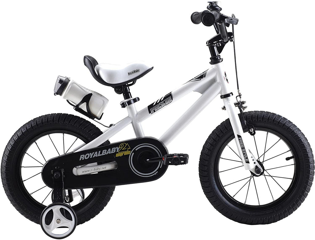 RoyalBaby Kids Bike Boys Girls Freestyle Bicycle 12 14 16 Inch with Training Wheels, 16 18 20 with Kickstand Child's Bike, Blue Red White Pink Green Orange