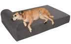 Big Barker 7" Pillow Top Orthopedic Dog Bed for Larand Extra LarBreed Dogs (Headrest Edition)