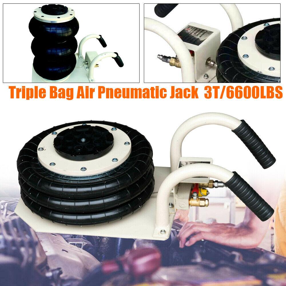 3Ton 6600LBS Triple Bag Air Jack Pneumatic Jack Lifting Heavy Duty Jack US STOCK