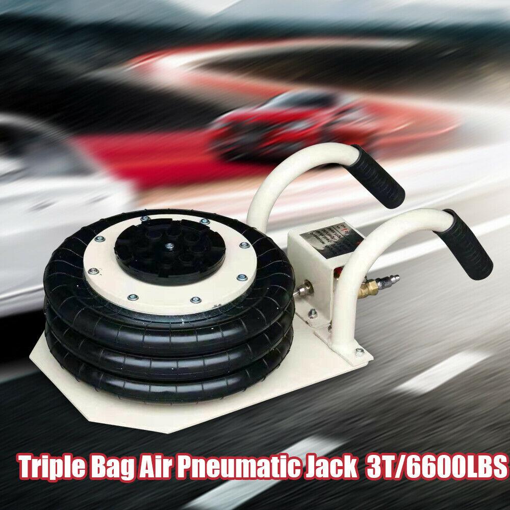 3Ton 6600LBS Triple Bag Air Jack Pneumatic Jack Lifting Heavy Duty Jack US STOCK