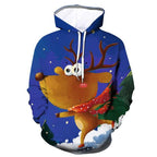 2021 Xmas Winter 3D Santa Claus Printing Sweatshirt Hoodies