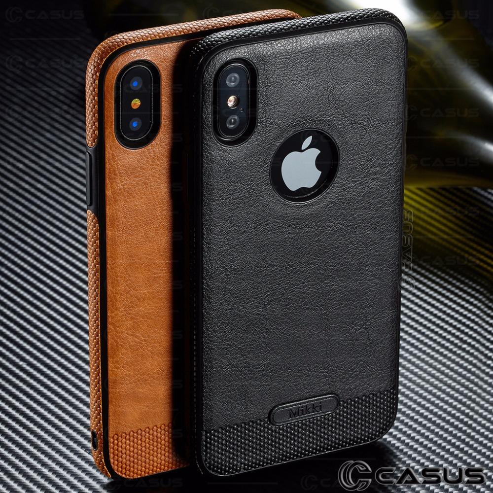 Phone Case - Pu Leather Ultra Thin Back Case Cover for iPhone X XS Max XR
