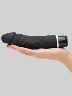 Lovehoney Silicone 7 Function Girthy Realistic Dildo Vibrator 6.5 Inch, Black