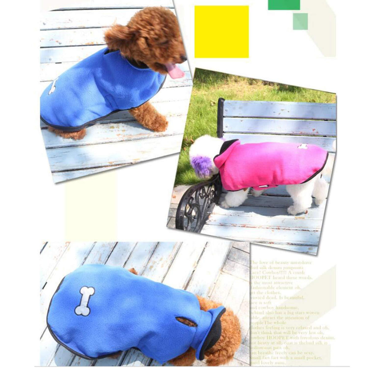 LOVEPET Pet Clothes Dog Clothes Poodle, Beagle, Teddy, Clothes Warm Cotton Cloak 4 PCS