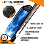 26 In. 500W 36V Electric Fat Tire Bicycle e-bike Beach Snow City Bike Road Bicycle Cycling 7 Speed