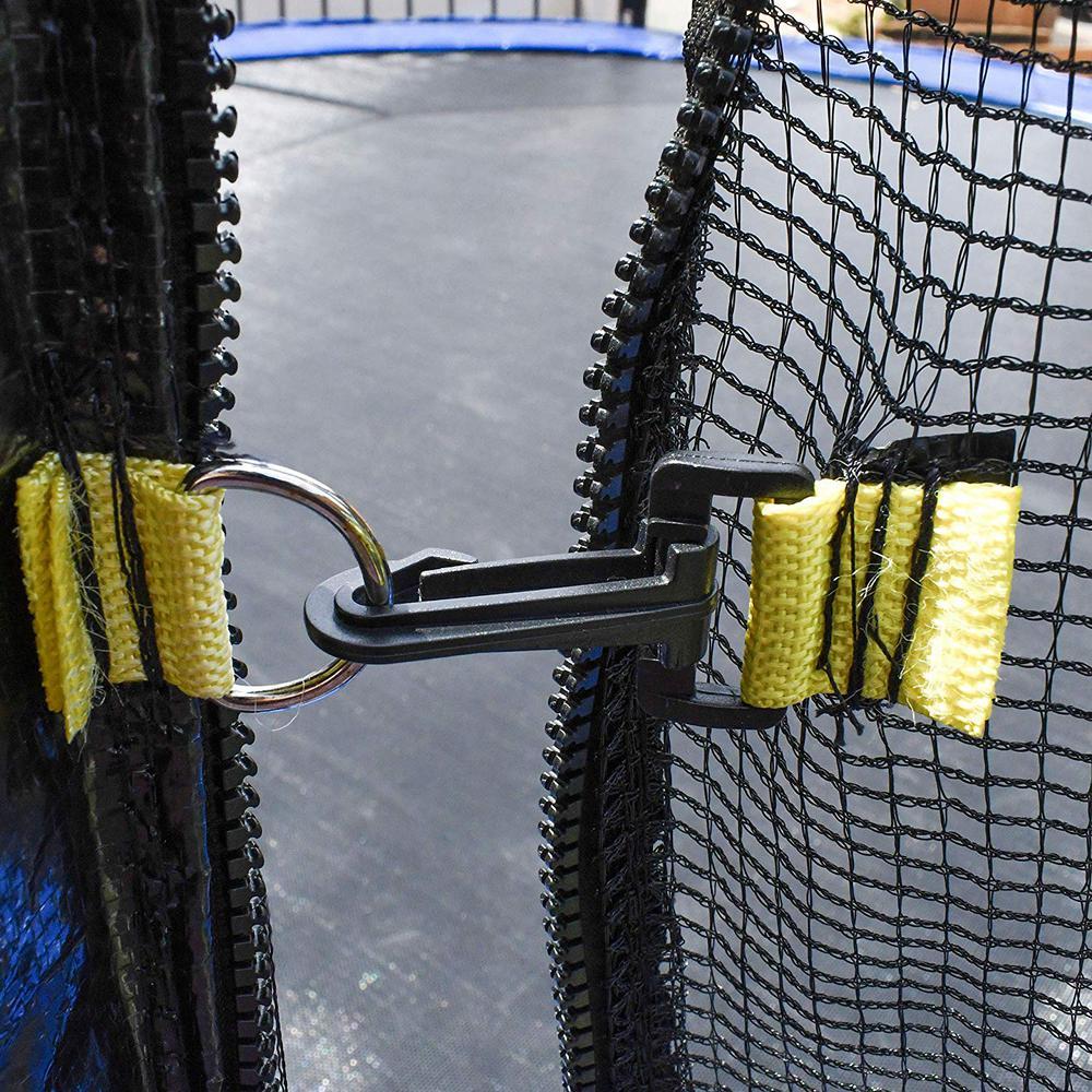 14 ft. Trampoline with Safety Net and Ladder in Black and Blue