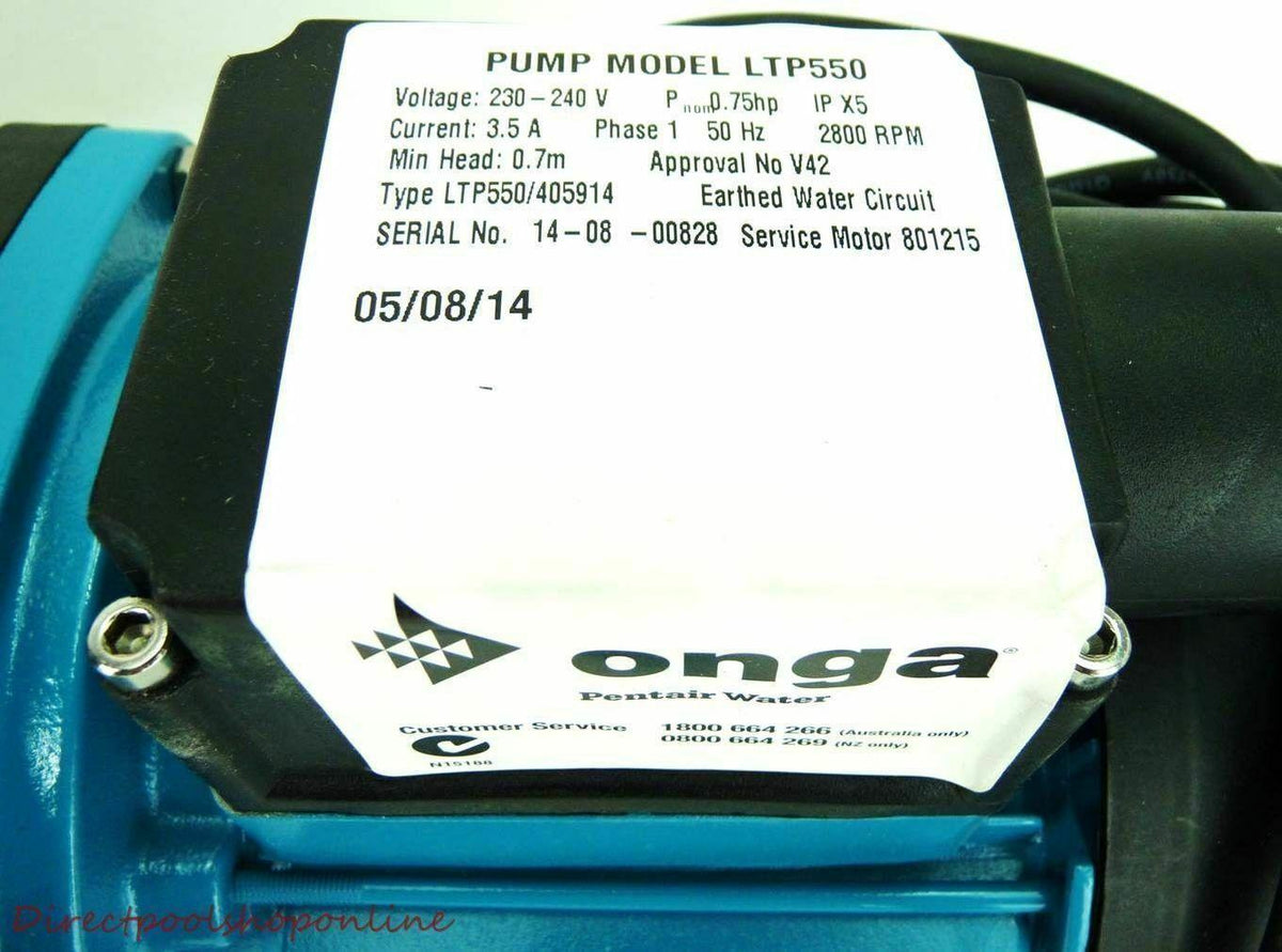 onga ltp550 leisure time pool pump 0.75 hp leisuretime swimming pool &amp; solar pum