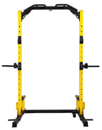 Everyday Essentials Multi-Function Adjustable Power Rack Exercise Squat Stand with Dip Bars, Weight Plate Holders, J-Hooks and Other Accessories, 1000-Pound Capacity