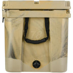 Elite 78 Qt. Rotational-Molded Customizable Cooler System with 3 Sets of Standard Wheels in Tan