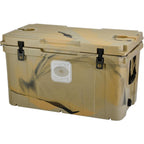 Elite 78 Qt. Rotational-Molded Customizable Cooler System with 3 Sets of Standard Wheels in Tan