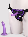 Tantus Beginner's Unisex Vibrating Strap-On Harness Kit (6 Piece), Purple | Purple