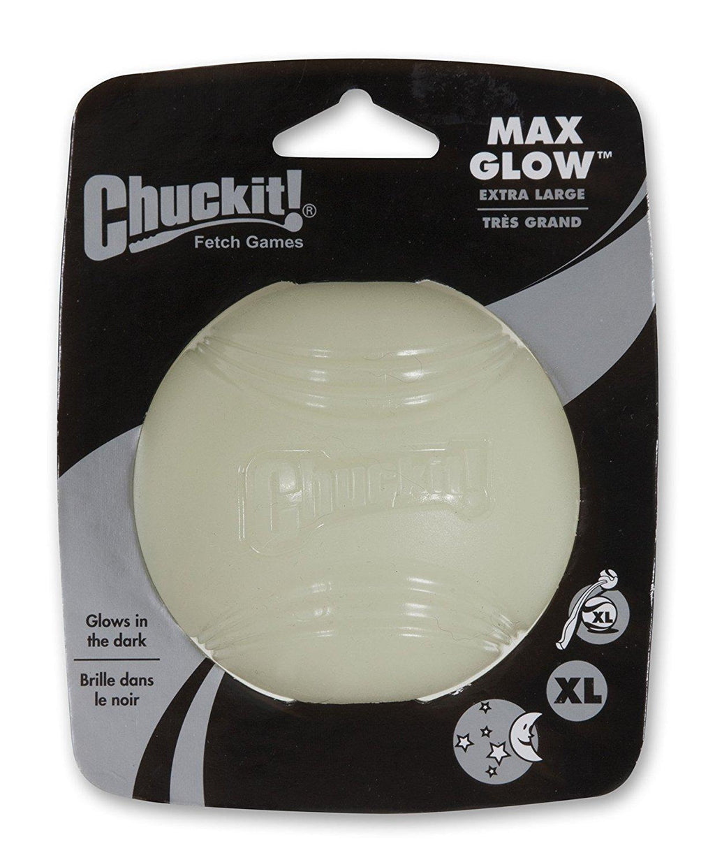 Chuckit! Max Glow Ball X-LarBall - 3.5" Diameter - 1 Pack - Pack of 12