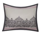 Nanshing Rosaline 7 Piece Microfiber Comforter Set with Bonus Pillows, Pink, King