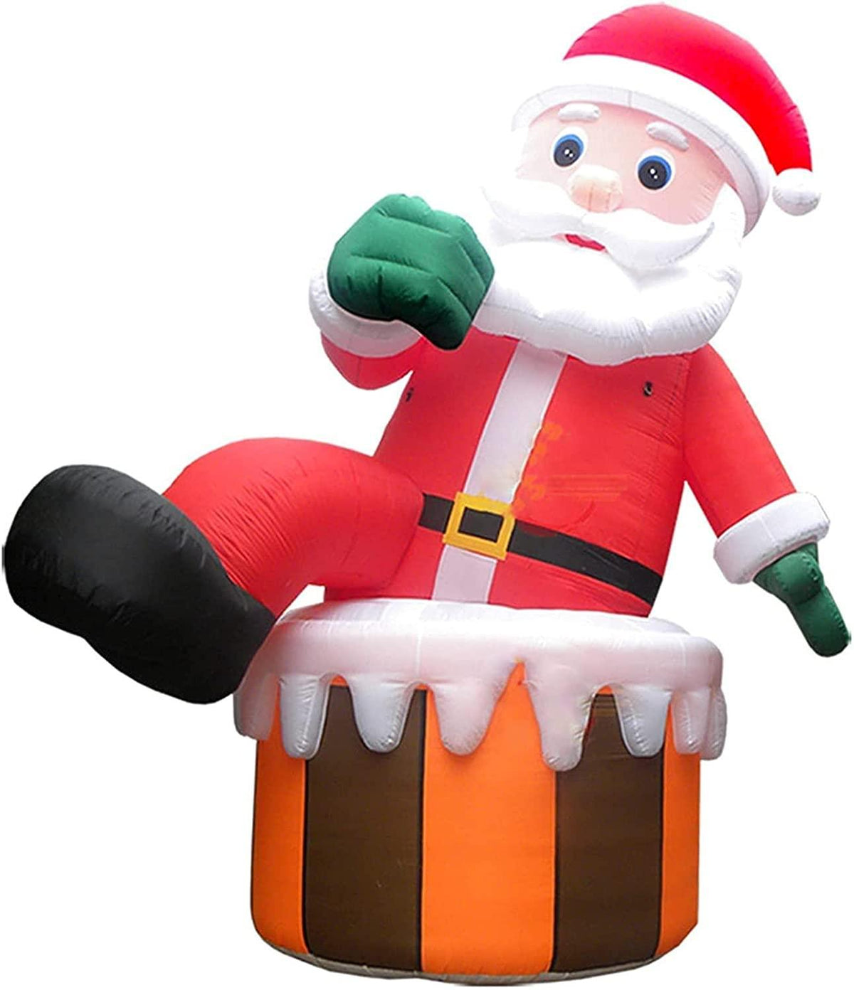 Taek-cheon Christmas Santa Claus, Climbing Chimney, Christmas Inflatable Decorations, Stand Decoration for Holiday Party Xmas Yard Garden Ground (Size : L(6M))