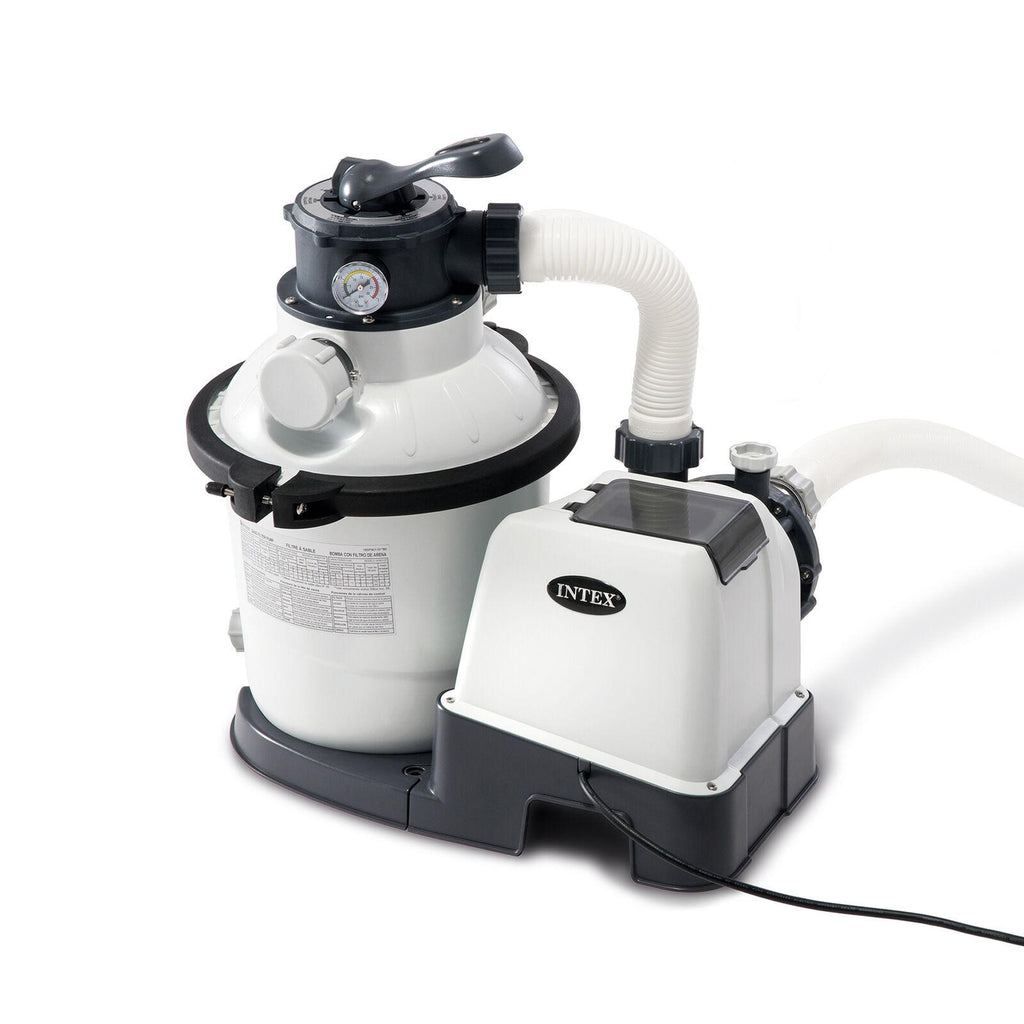intex 26643eg 1200 gph 10 inch above ground pool sand filter pump w/ auto timer