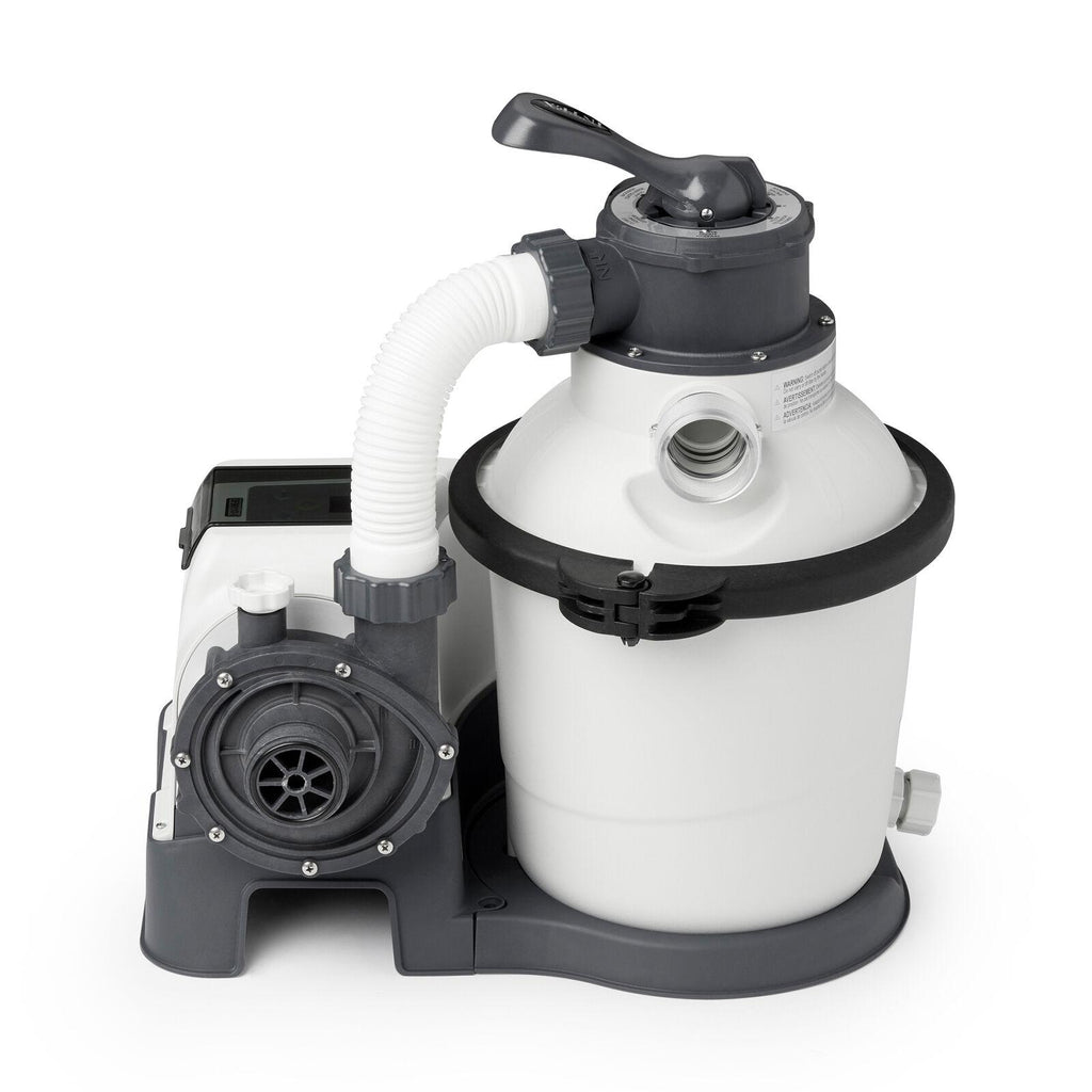 intex 26643eg 1200 gph 10 inch above ground pool sand filter pump w/ auto timer