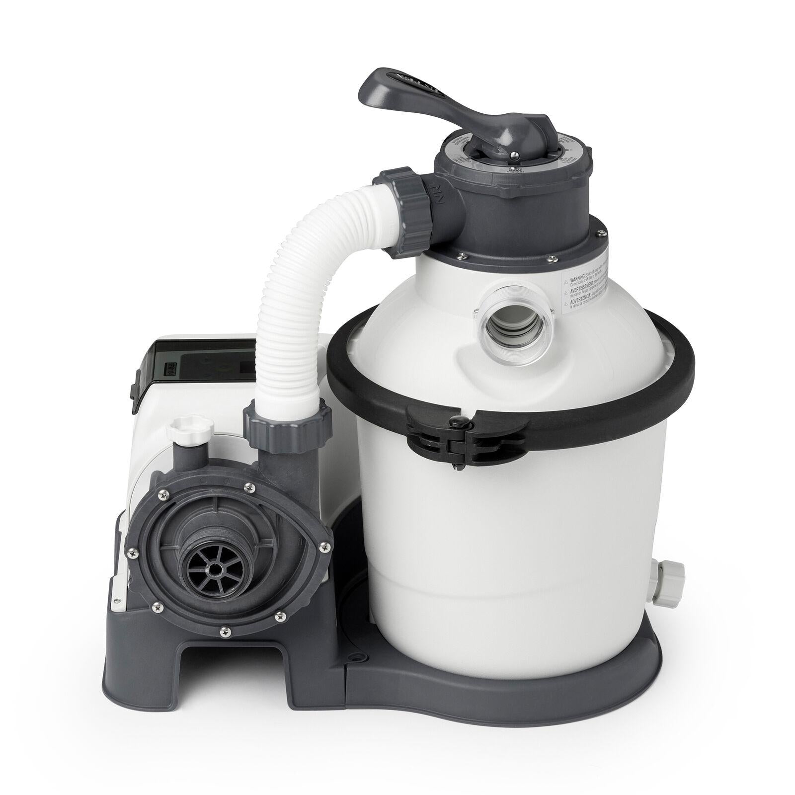 intex 26643eg 1200 gph 10 inch above ground pool sand filter pump w/ auto timer