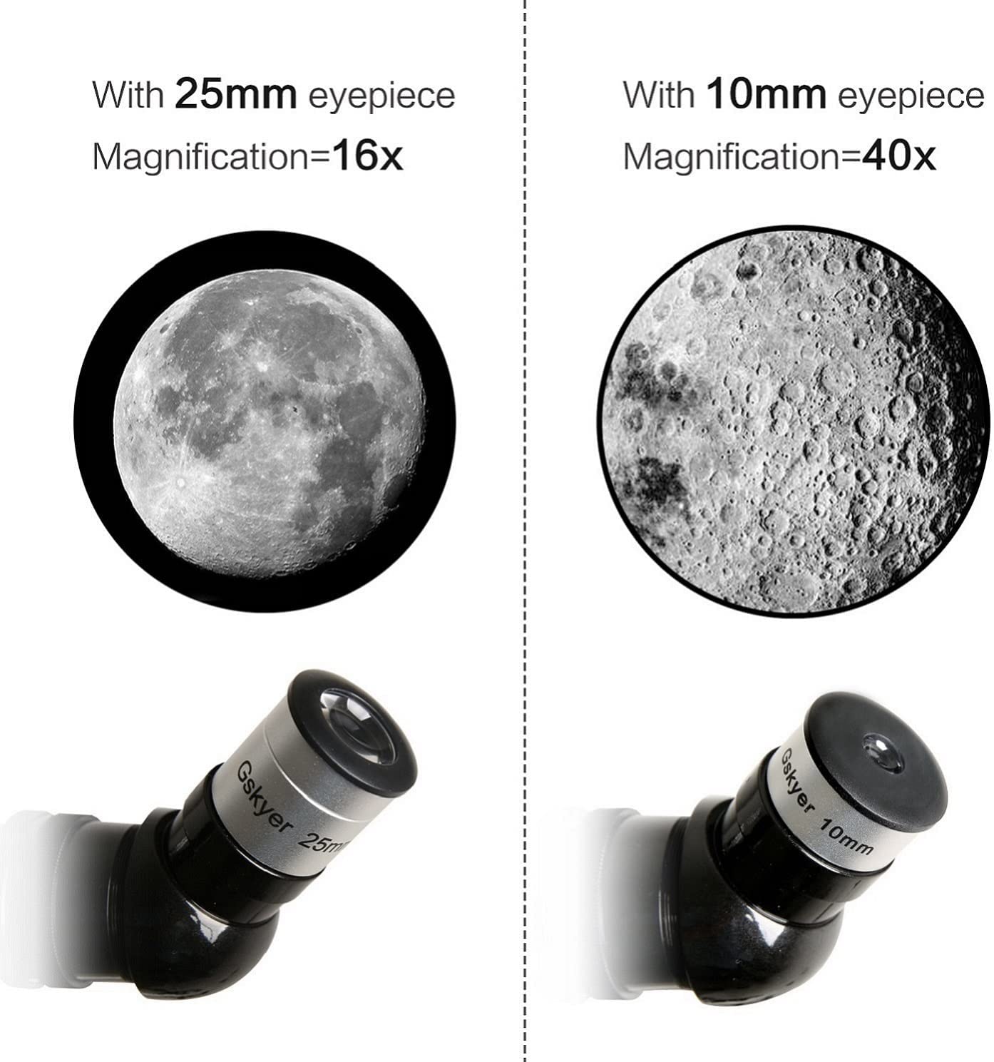 gskyer telescope, 70mm aperture 400mm az mount astronomical refracting telescope for kids beginners