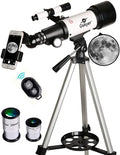 gskyer telescope, 70mm aperture 400mm az mount astronomical refracting telescope for kids beginners