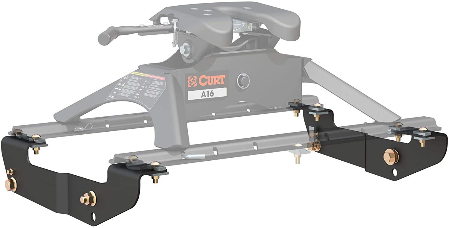 curt 16418 5th wheel installation brackets, select chevrolet silverado, gmc sierra 1500, 2500, 3500, hd