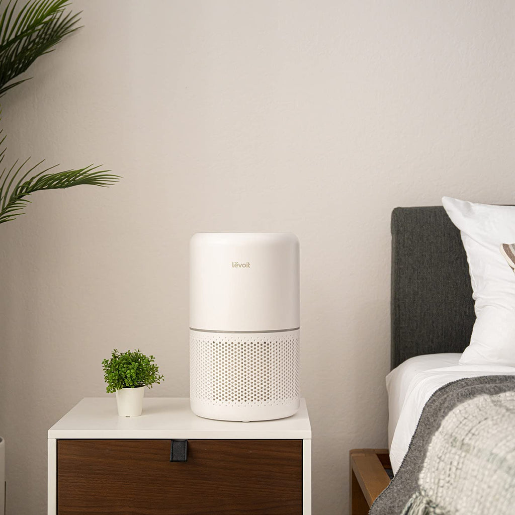levoit air purifier for home allergies pets hair in bedroom, h13 true hepa filter
