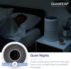 levoit air purifier for home allergies pets hair in bedroom, h13 true hepa filter