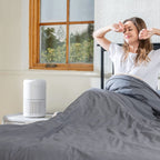 levoit air purifier for home allergies pets hair in bedroom, h13 true hepa filter