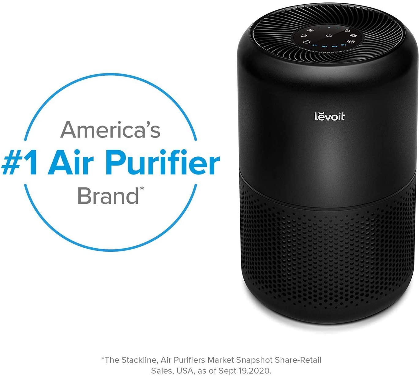 levoit air purifier for home allergies pets hair in bedroom, h13 true hepa filter