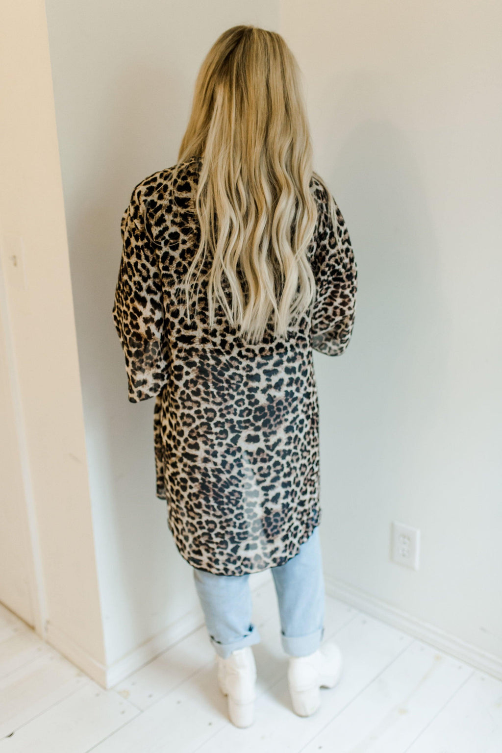 sheer kimono cardigan