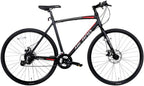Hiland Road Hybrid Bike Urban City Commuter Bicycle with Disc Brake for Men Comfortable Bicycle 700C Wheels 24 speeds Bikes Black