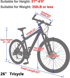 MOONCOOL 26 In. Wheel 21 Speeds Bicycle Mountain Bike Double Disc Brakes and Derailleur, Suspension Fork, Unisex MTB Bike for Women and Men Youth Lightweight Aluminum and Steel Frame