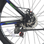 MOONCOOL 26 In. Wheel 21 Speeds Bicycle Mountain Bike Double Disc Brakes and Derailleur, Suspension Fork, Unisex MTB Bike for Women and Men Youth Lightweight Aluminum and Steel Frame