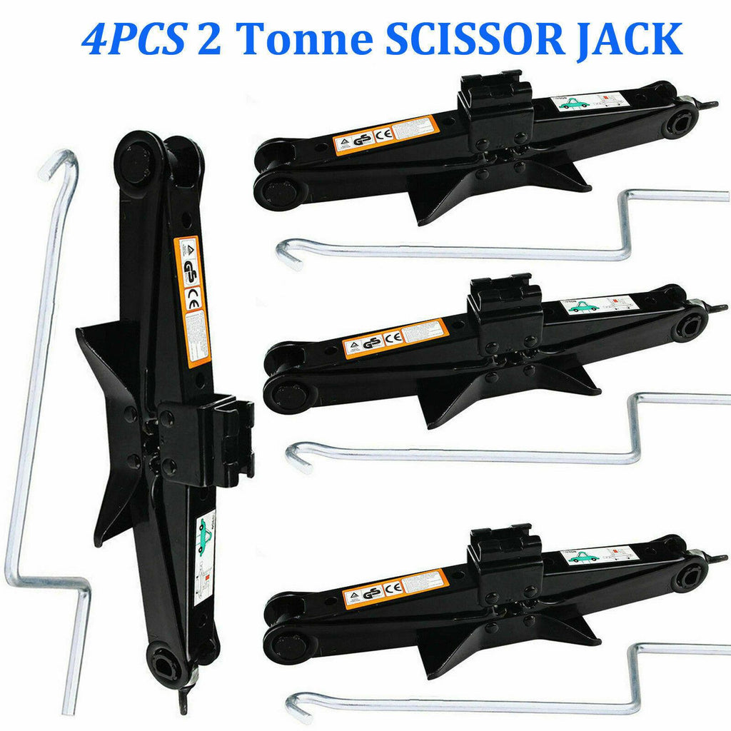 Hand Screw Scissor Lift Jack Universal 5000LBS Capacity Car Auto SUV Truck 4PCS