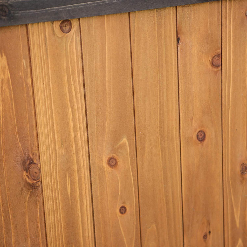 Merry Products Merry Products Darker Stain Duplex Dog House with Dog Doors, Wood, Extra Large