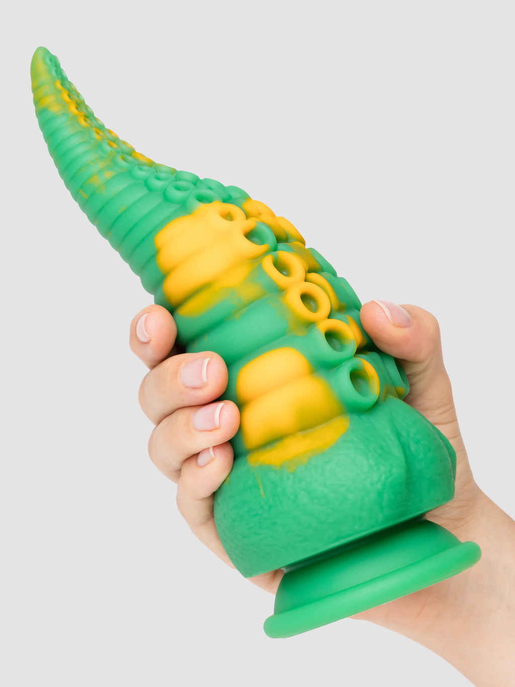 Fantasy Silicone Monster Tentacle Dildo 6.5 Inch, Green