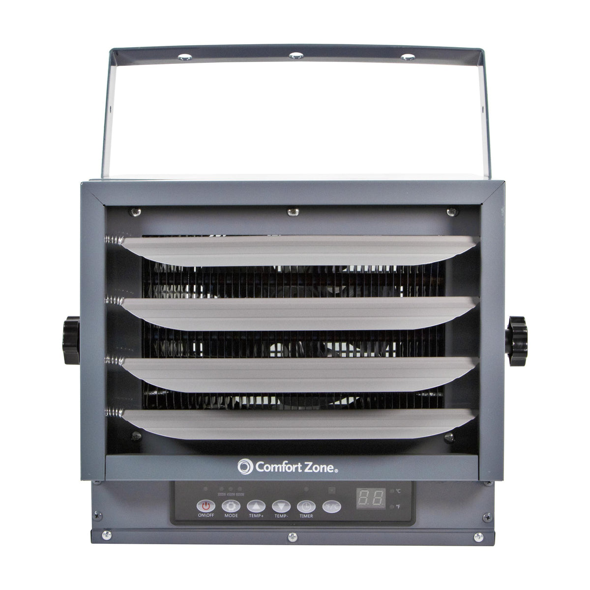 Comfort Zone 6,000W,Electric, Ceiling-Mounted, Digital, Fan-Forced Industrial Heater, Grey