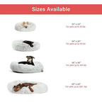 Best Friends by Sheri Calming Shag Vegan Fur Donut Cuddler (Multiple Sizes)