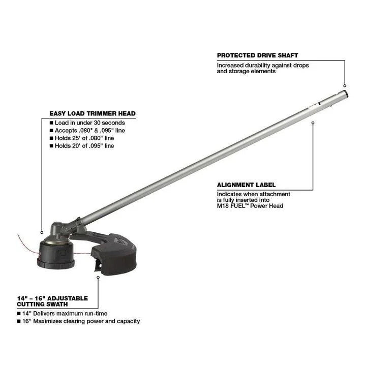 milwaukee-m18-fuel-18-Volt Lithium-Ion Cordless Brushless String Grass Trimmer Combo Kit with Pole Saw, Hedge Trimmer, Edger