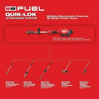 milwaukee-m18-fuel-18-Volt Lithium-Ion Cordless Brushless String Grass Trimmer Combo Kit with Pole Saw, Hedge Trimmer, Edger