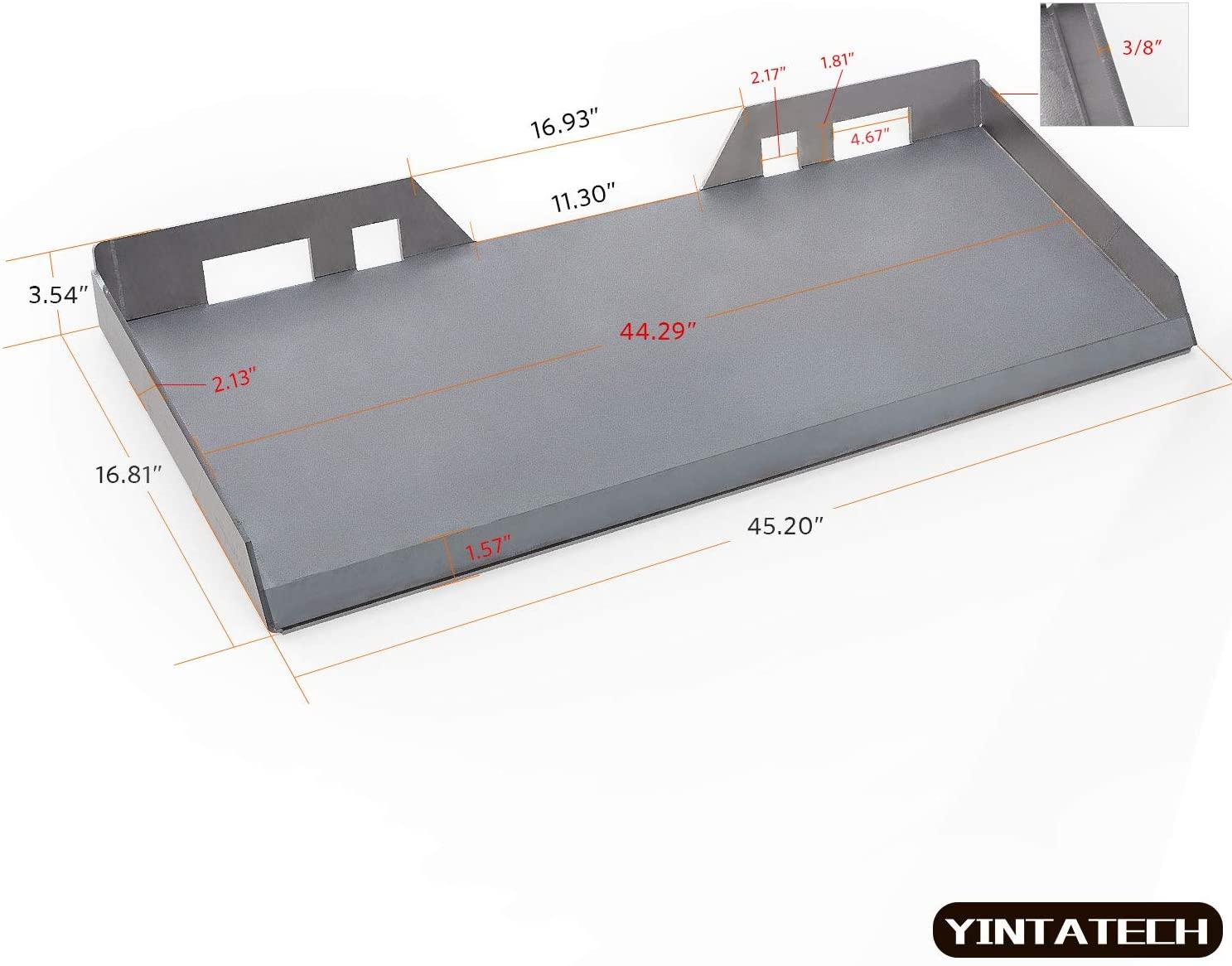 yintatech 3/8” universal quick attach mount plate compatible with kubota and bobcat skid steers and tractors