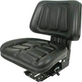 a &amp; i suspension tractor seat with trapezoid backrest - black, model number t333bl
