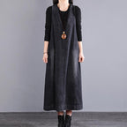 spring retro casual sleeveless denim dress