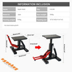 Motorcycle Repair Riser Lift Stand Seat For CRF KXL YZF EXC-F SX F MX Unicersal
