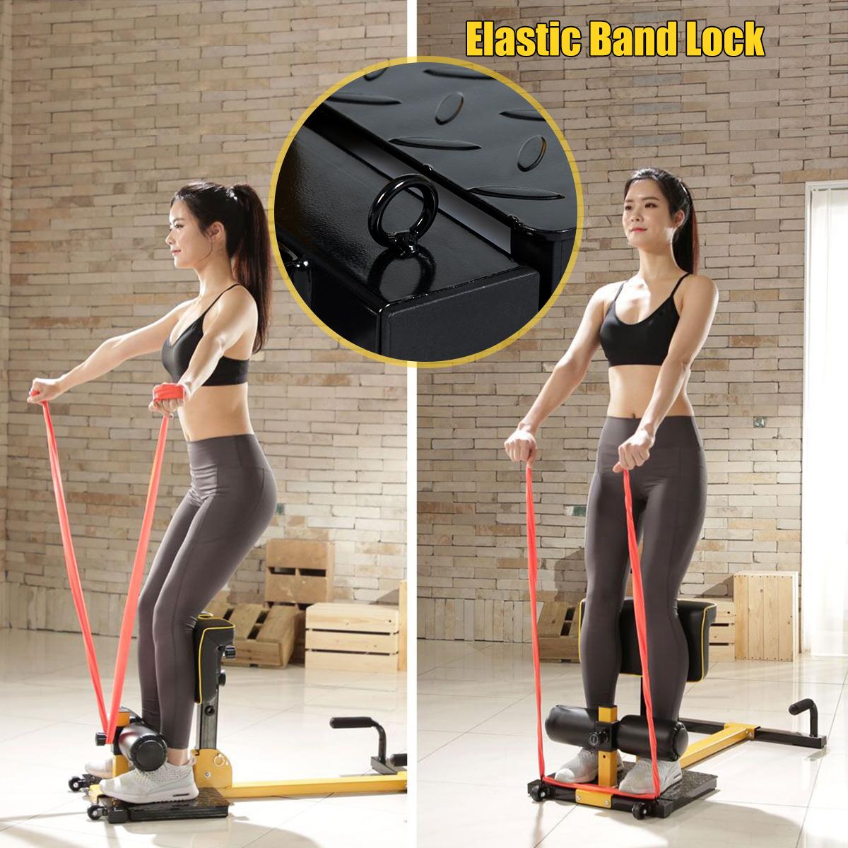 Gpolus 8-in-1 Multifunctional Squat Machine Deep Sissy Squat Home Gym Fitness Equipment