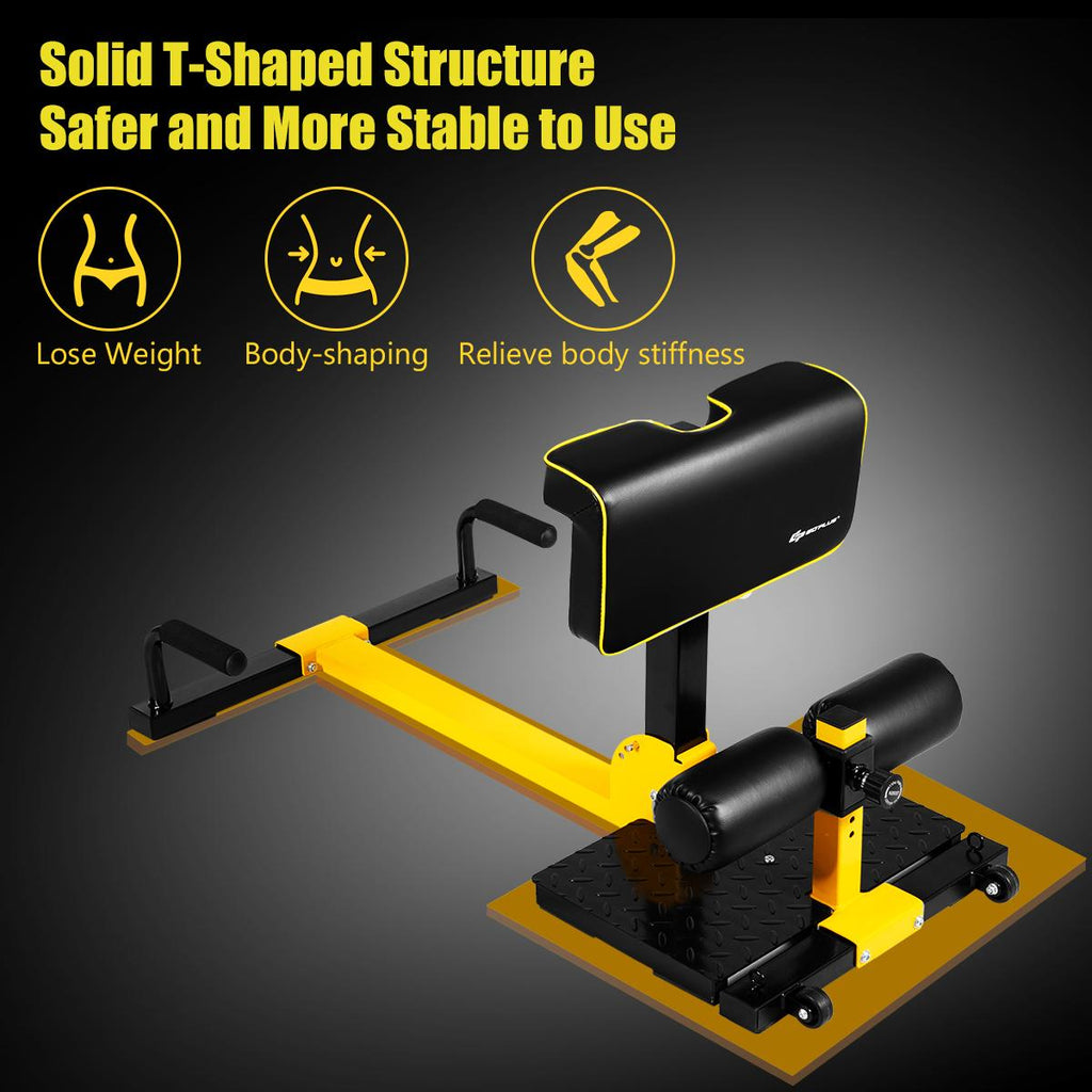 Gpolus 8-in-1 Multifunctional Squat Machine Deep Sissy Squat Home Gym Fitness Equipment