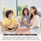 CREAMi Scoop & Swirl Ice Cream and Soft Serve Maker, Oprah's Favorite Things 2025, 13 Programs, Soft Serve Handle & (4) CREAMi 2-in-1 16oz Pints, Gift for Kids & ALL ages, NC701