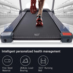 Treadmill with Incline, Folding Treadmill with Adjustable Incline and 8MPH Speed, Bluetooth App Tracker, Transportation Wheels, 264 lb Capacity, Treadmill for Home Gym Indoor