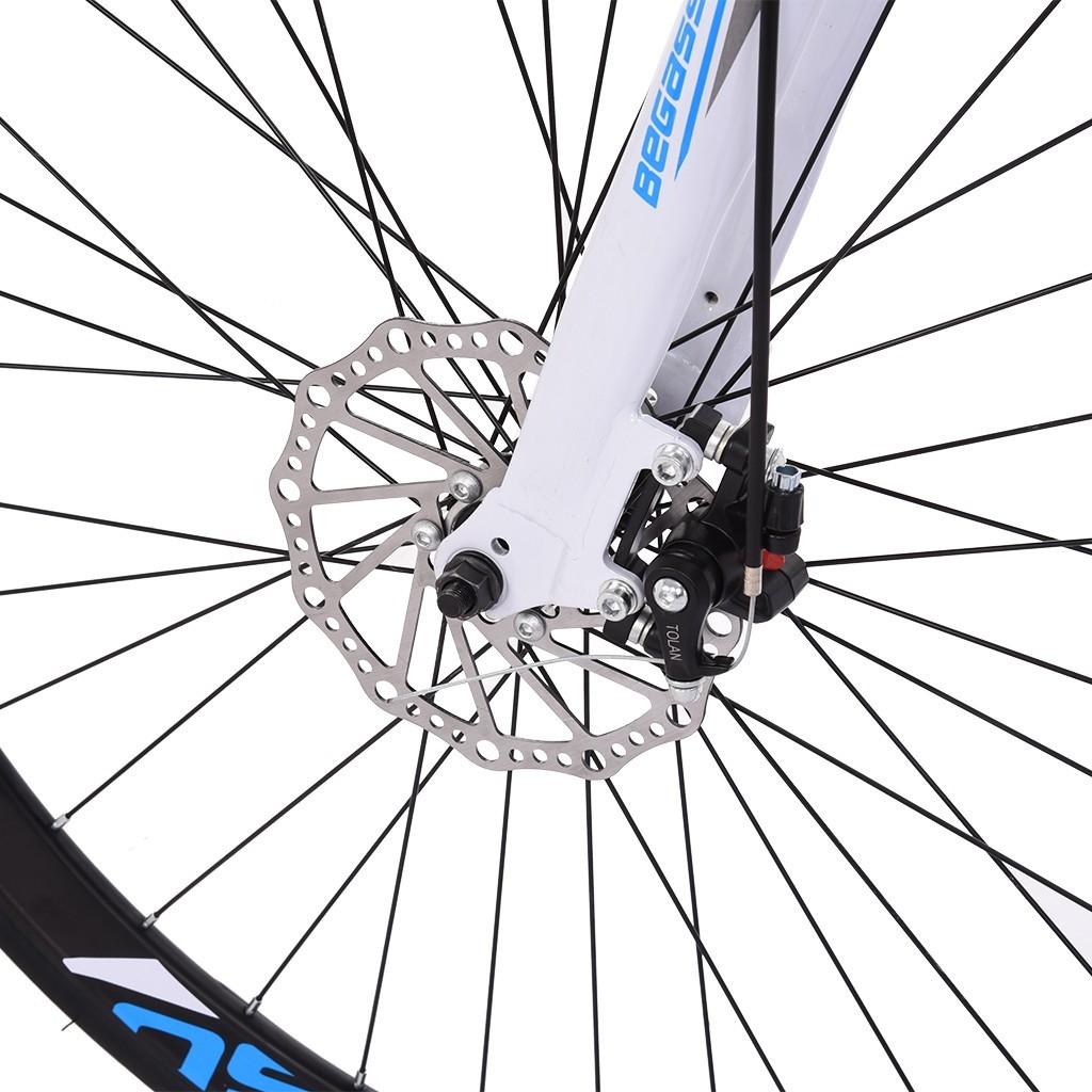 UMfun 700C Road Bike for Men 21 Speed Adult 26" Bicycle Lightweight Aluminum Frame Mechanical Disc Brake Outroad Bike Outdoor White