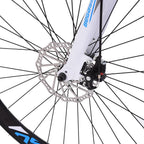 UMfun 700C Road Bike for Men 21 Speed Adult 26" Bicycle Lightweight Aluminum Frame Mechanical Disc Brake Outroad Bike Outdoor White