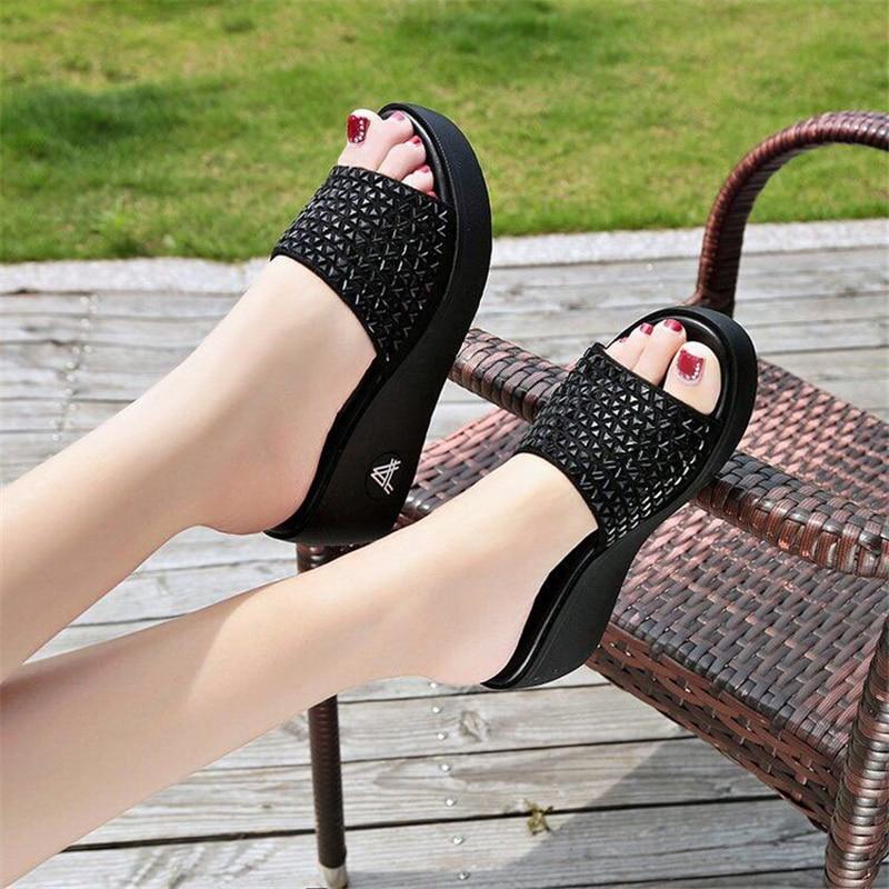 High Heels Women Casual Shoes Summer Slippers